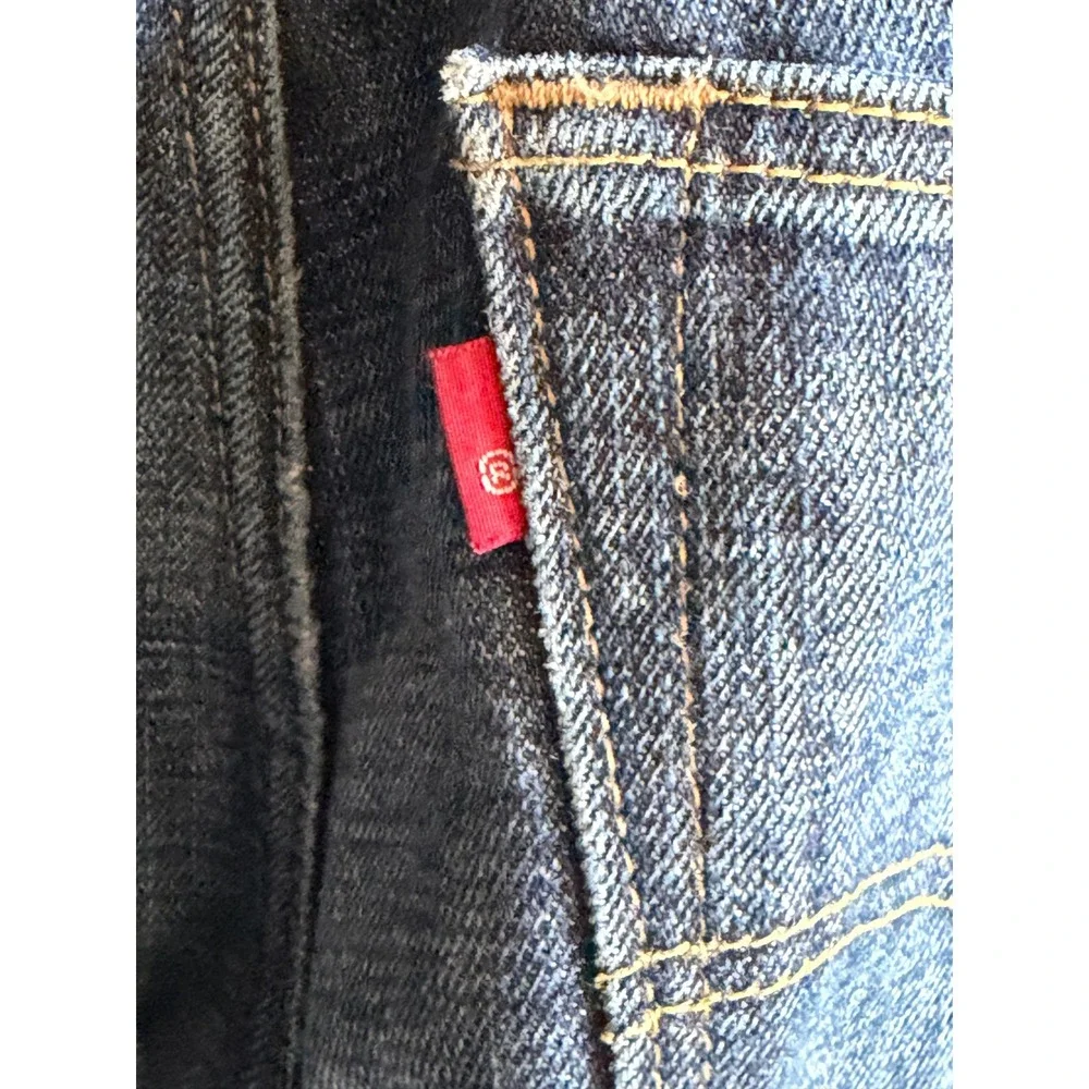 Levi's 501 Original Fit‎ Jeans Mens 36x32 Dark Wash Straight Leg Button Fly